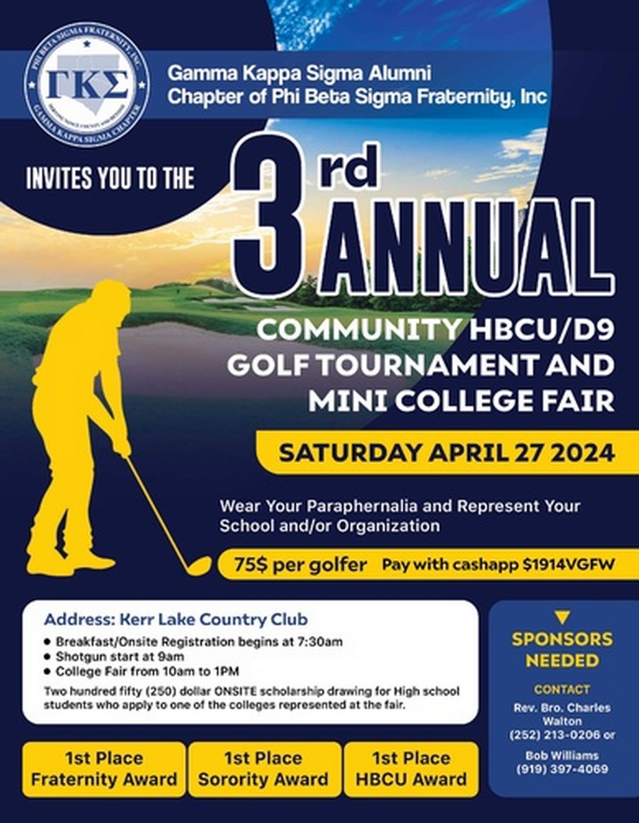 3rd Annual Community HBCU/D9 Golf Tournament and Mini College Fair